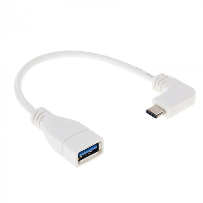 CY Câble d'extension USB 2.0 coudé à 90° type A mâle vers femelle 40 cm 2 pièces 480 Mbps 