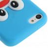 Coque silicone cartoon Pingouin pour iphone 5 et 5S bleue