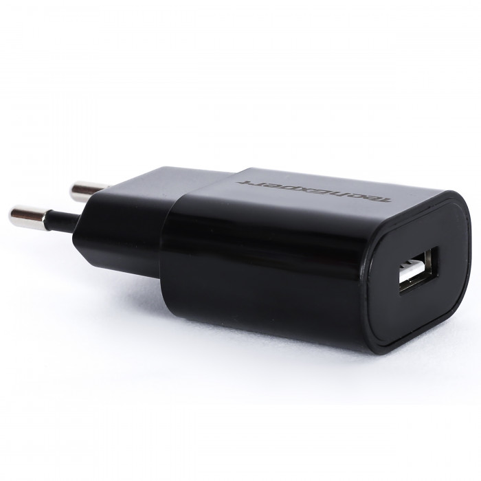 Chargeur secteur vers USB noir + cable usb 1m pour liseuses