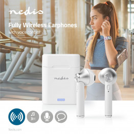 Écouteurs sans Fil Bluetooth 5.0 3 H d'autonomie - Commande vocale - Pochette de Chargement