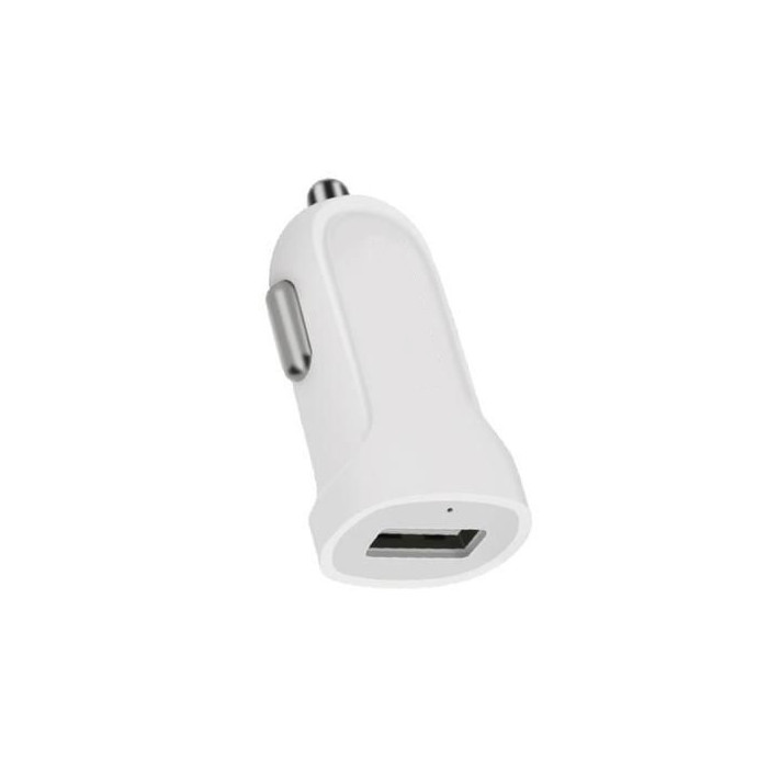 Chargeur allume cigare haute qualité pour iphones et smartphones 5V 1A blanc