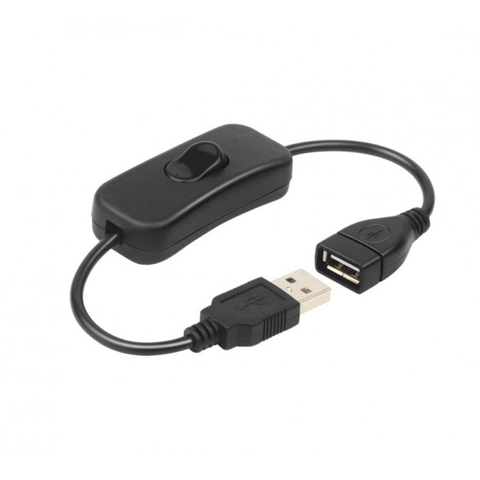 Rallonge USB 2.0 avec interrupteur marche/arrêt 30cm