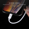 Câble usb vers lightning D8 certifié MFI 1 mètre noir pour iphone 5 6 7 8 X 11 SE 12 13 ipad