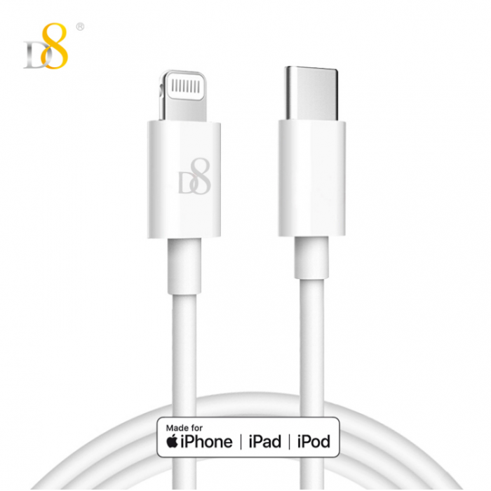 Cable USB Lightning Chargeur Blanc pour Apple iPhone X - Cable