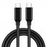 Câble charge et données usb type C vers usb type C 3.2gen2 1 mètre noir