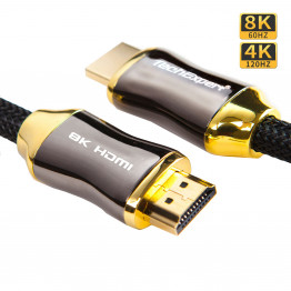 Câble hdmi 2.1 10 mètres 8K 4K 120Hz professionnel ultra HD 2160p 3D HDR 48GB/Sec eArc