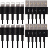 Destockage lot de 10 câbles pour iphone 5 5S SE 6 6S 7 7Plus 1 mètre noir